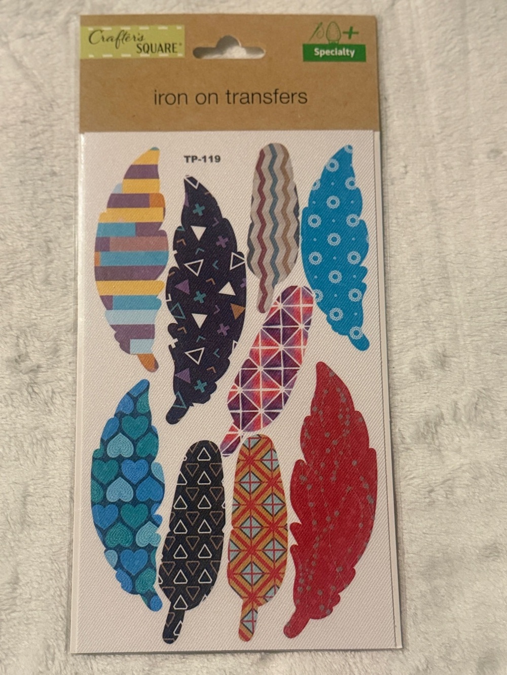 💜 Crafter's Square Iron-On Feathers Transfers - Discontinued